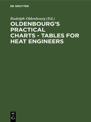 cover image of Oldenbourg's practical charts--Tables for heat engineers